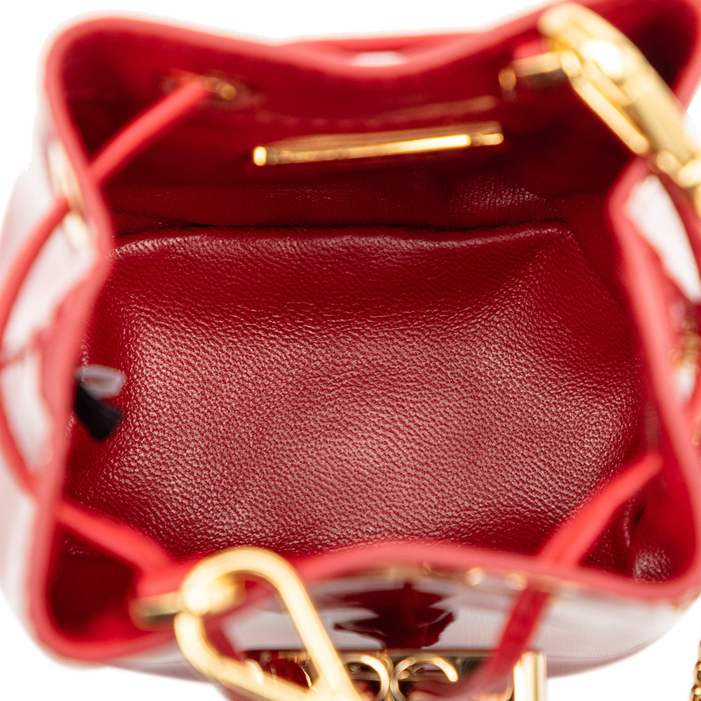 Pre-Loved Prada Mini Patent Drawstring Pouch - Picture 4 of 9